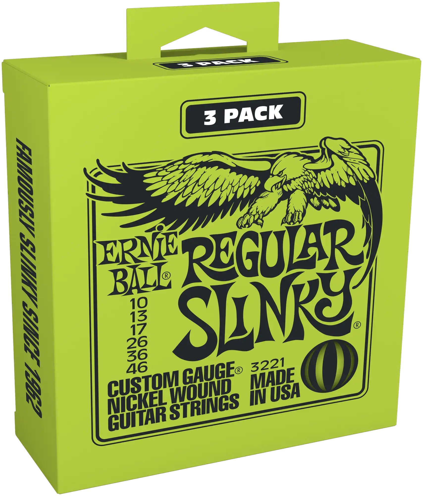 Ernie ball 3221 Regular Slinky 10-46 3er Pack